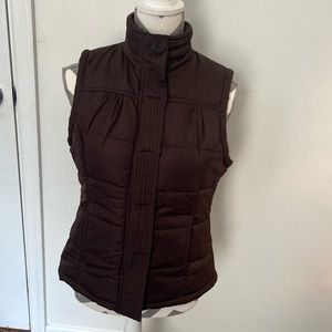 Brown‎ Outer Edge Puffy Quilted Vest Size M
